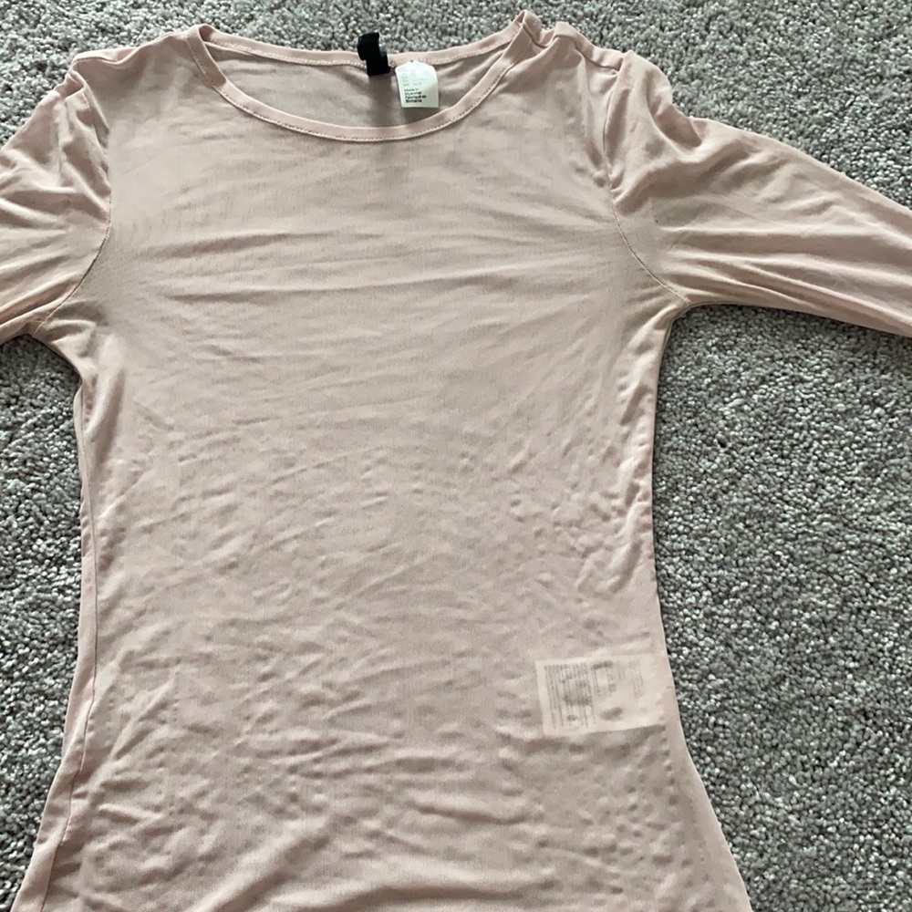 Baby Pink Mesh Top